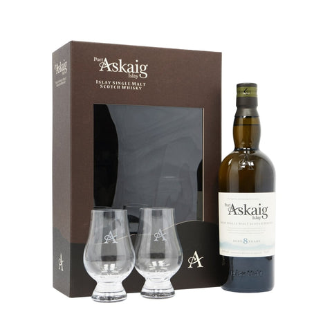 Port Askaig 8 YO Whisky Gift Set